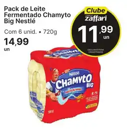 Comercial Zaffari Pack de Leite Fermentado Chamyto Big Nestlé oferta