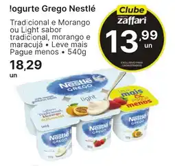 Comercial Zaffari Iogurte grego nestlé oferta