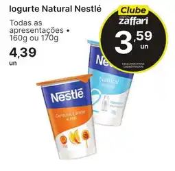 Comercial Zaffari logurte natural nestlé oferta