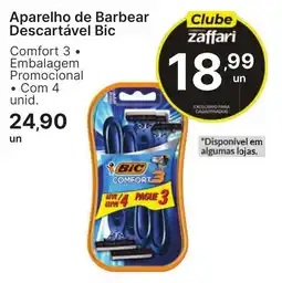 Comercial Zaffari Aparelho de Barbear Descartável Bic Comfort 3 oferta