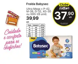 Comercial Zaffari Fralda Babysec oferta