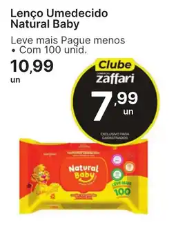 Comercial Zaffari Lenço Umedecido Natural Baby oferta