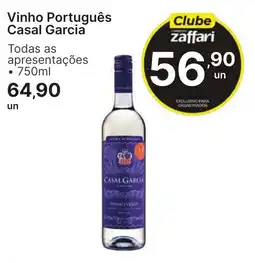 Comercial Zaffari Vinho Português Casal Garcia oferta