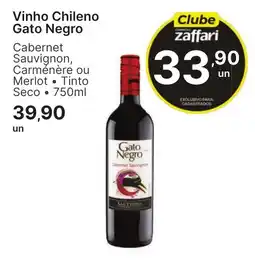 Comercial Zaffari Vinho chileno gato negro oferta