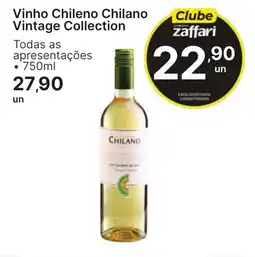 Comercial Zaffari Vinho Chileno Chilano Vintage Collection oferta