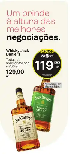 Comercial Zaffari Whisky Jack Daniel's oferta