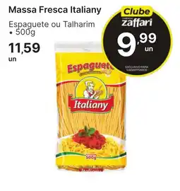 Comercial Zaffari Massa fresca italian oferta