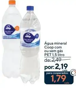 Coop Água mineral Coop com ou sem gás oferta