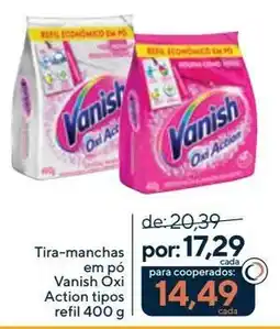Coop Tira-manchas em pô Vanish Oxi Action tipos refil oferta