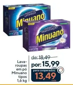 Coop Lava-roupas em pó Minuano tipos oferta