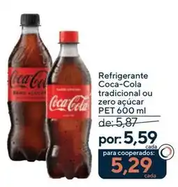 Coop Refrigerante coca-cola tradicional ou zero açúcar oferta
