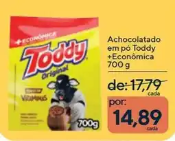 Coop Achocolatado em pó toddy +econômica oferta
