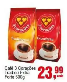Negreiros Café 3 Corações Trad ou Extra Forte oferta