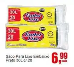 Negreiros Saco Para Lixo Embalixio Preto oferta