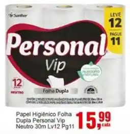 Negreiros Papel Higiênico Folha Dupla Personal Vip oferta