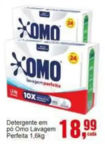 Negreiros Detergente em pó Omo Lavagem Perfeita oferta