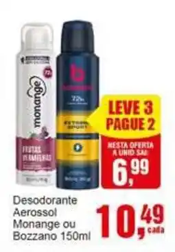 Negreiros Desodorante Aerossol Monange ou Bozzano oferta