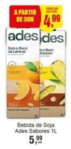Negreiros Bebida de Soja Ades Sabores oferta