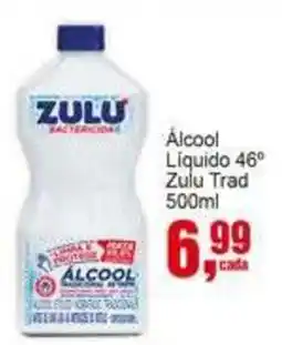 Negreiros álcool líquido 46° zulu trad oferta