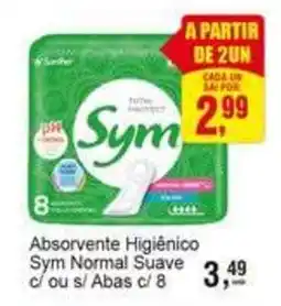 Negreiros Absorvente Higiênico Sym Normal Suave oferta