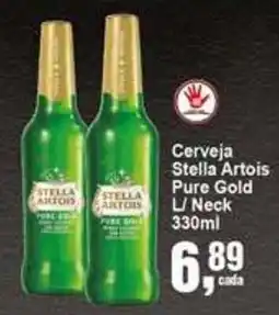 Negreiros Cerveja Stella Artois Pure Gold L/ Neck oferta