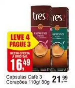 Negreiros Capsulas Café 3 Corações oferta