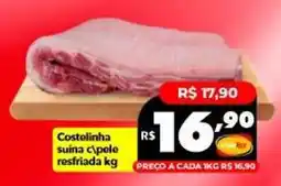 Supermercados Rex Costelinha suína c/pele resfriada kg oferta