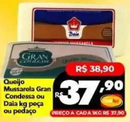 Supermercados Rex Queijo Mussarela Gran Condessa ou Daia oferta