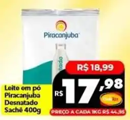 Supermercados Rex Leite em pó Piracanjuba Desnatado oferta