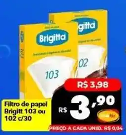 Supermercados Rex Filtro de papel brigitta 103 ou 102 c/30 oferta