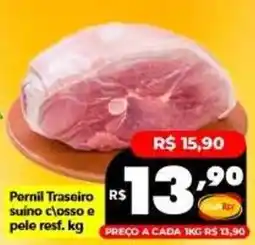 Supermercados Rex Pernil traseiro suíno c/ossos e pele ref. kg oferta