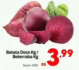 Althoff Supermercados Batata Doce Kg / Beterraba Kg oferta