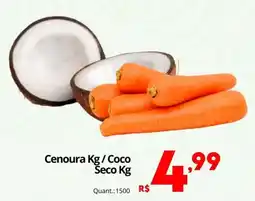 Althoff Supermercados Cenoura kg / coco seco kg oferta
