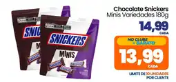 Rede Bom Lugar Chocolate snickers minimis variedades oferta
