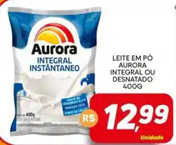 Supermercado Bem Barato Leite em pó aurora integral ou desnatado oferta