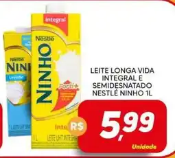 Supermercado Bem Barato Leite longa vida integral e semidesnatado nestlé ninho 1l oferta