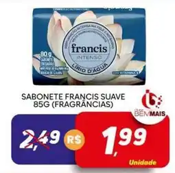 Supermercado Bem Barato Sabonete francis suave oferta