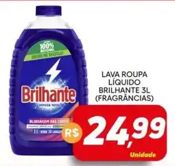 Supermercado Bem Barato Lava roupa líquido brilhante 3l (fragrâncias) oferta