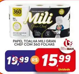 Supermercado Bem Barato papel toalha mili gran chef oferta