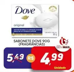 Supermercado Bem Barato Sabonete dove 90g (fragrâncias) oferta