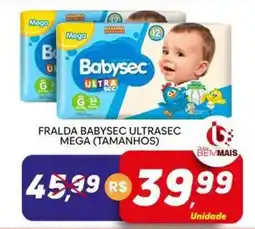 Supermercado Bem Barato Fralda babysec ultrasec mega oferta