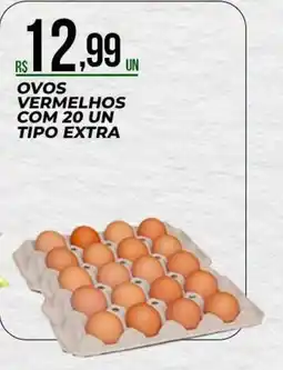 Supermercado Precito ovos vermelhos oferta