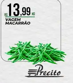 Supermercado Precito vagem macarrão oferta