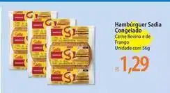 Atacadão Cia carne - hambúrguer sadia congelado oferta