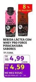 Assaí Atacadista Sabores - bebida láctea com whey pro force piracanjuba oferta