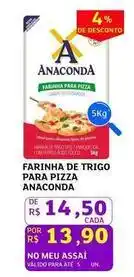 Assaí Atacadista Anaconda - farinha de trigo para pizza oferta