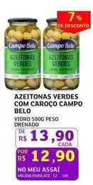 Assaí Atacadista Campo belo - azeitonas verdes com caroço oferta