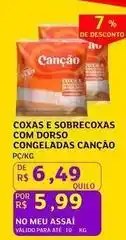 Assaí Atacadista Canção - coxas e sobrecoxas com dorso congeladas oferta