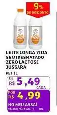 Assaí Atacadista Jussara - leite longa vida semidesnatado zero lactose oferta