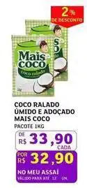 Assaí Atacadista Mais coco - coco ralado umido e adocado oferta
